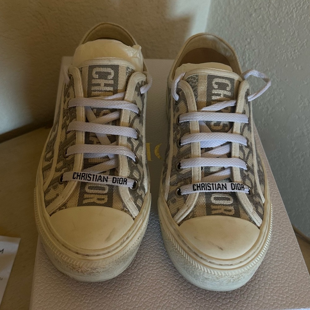 Dior Kids Sneakers - White and Tan